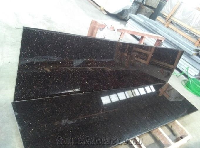 Black Star Galaxy Granite Polished Slabs&Tiles