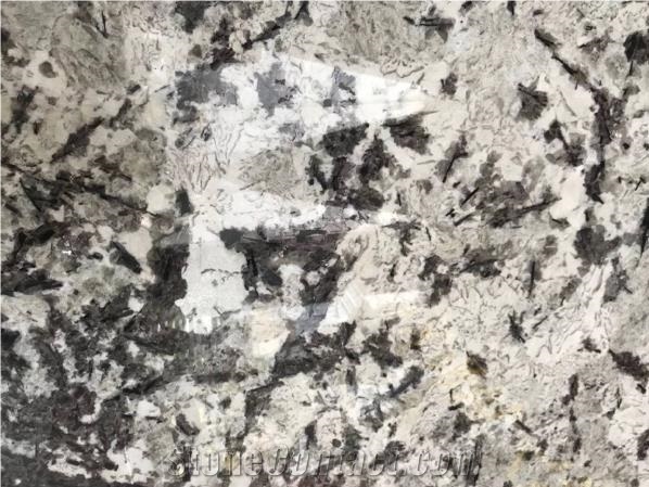 Brazil Snow Fall Granite Polished Big Slabs 2/3cm
