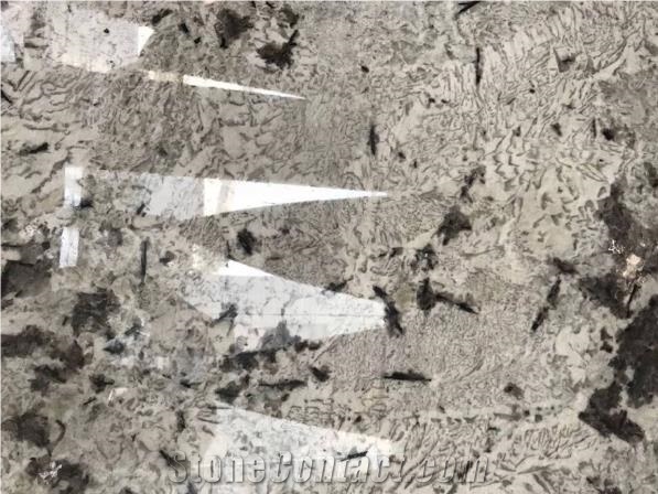 Brazil Snow Fall Granite Polished Big Slabs 2/3cm