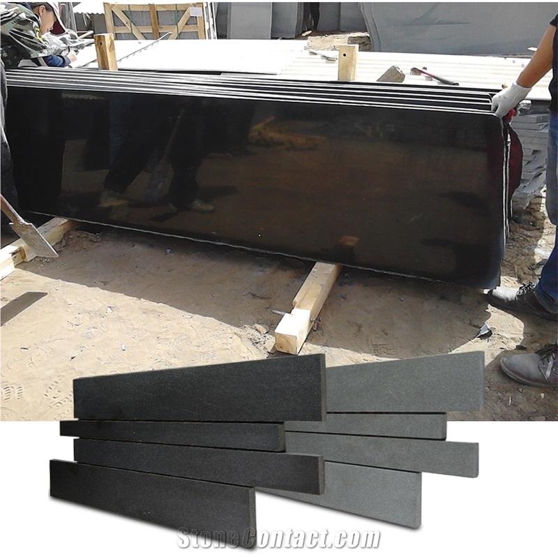 China Absolute Black Granite Polished Slab&Tile