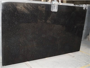 China Black Galaxy Star Granite Polish Floor Tile