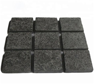 China G684 Black Basalt Flame Granite Cobblestone