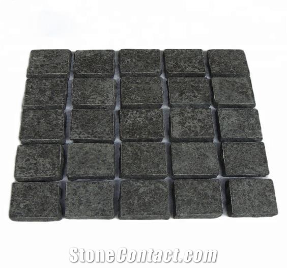 China G684 Black Basalt Flame Granite Cobblestone