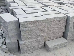 China Gray Granite G603 Natural Split Kerbstone