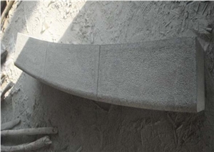 China Grey G654 Bush Hammered Kerb Stone