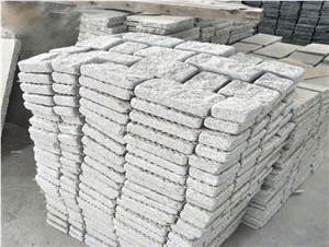 China Grey Granite Cube G623 Tumbled Cobble Stone