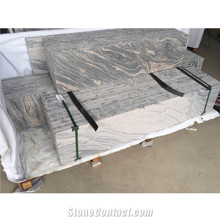 China Juparana San Wave Granite Tiles for Floor