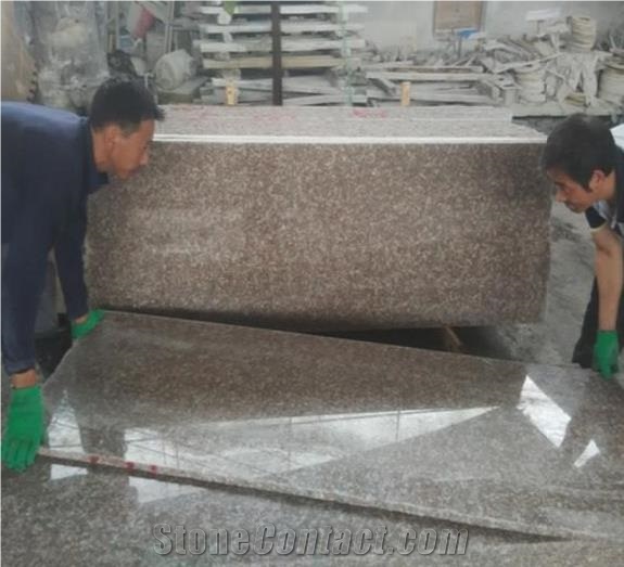 China Peach Red Granite G687 Polished Slabs&Tiles