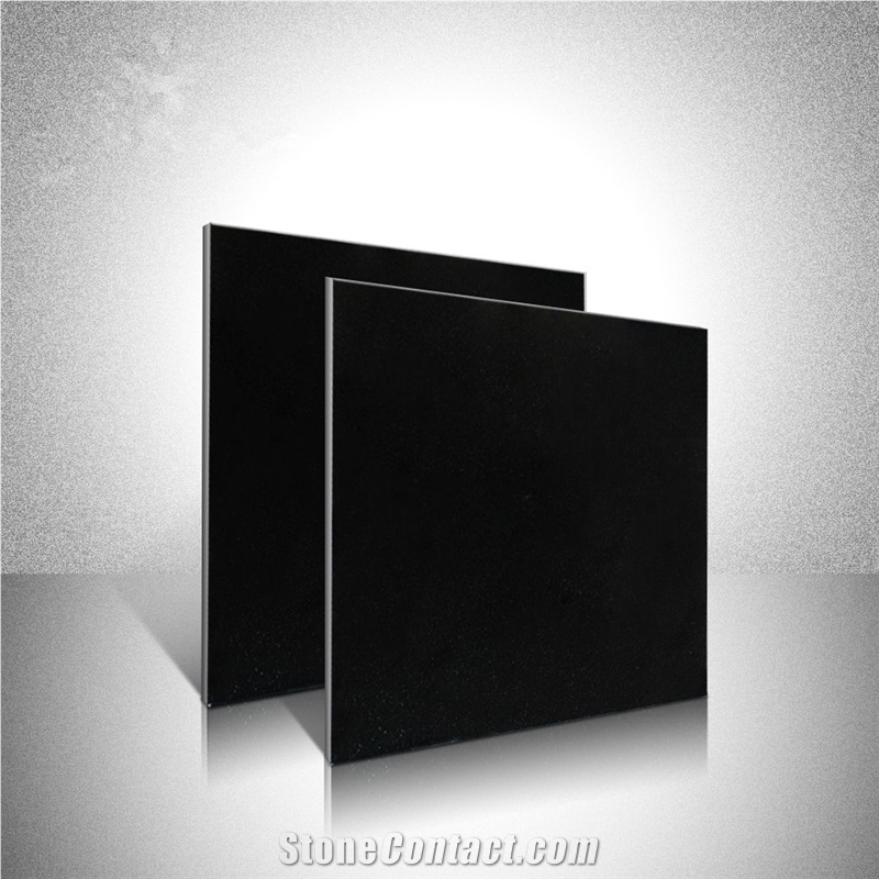 China Shanxi Black Galaxy Granite Polished Tile