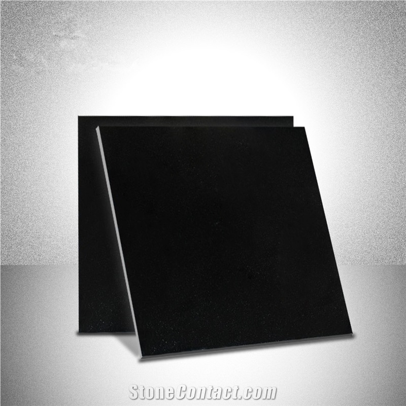 China Shanxi Black Galaxy Granite Polished Tile