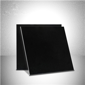 China Shanxi Black Galaxy Granite Polished Tile