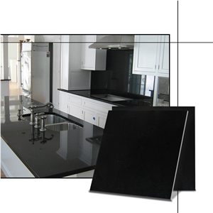 China Shanxi Black Galaxy Granite Polished Tile