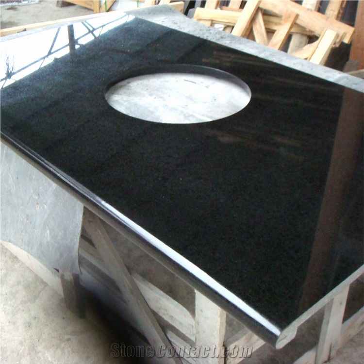 Chinese Black Fuding G684 Basalt Vanity Tops