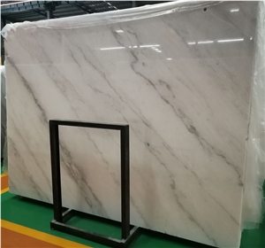 Chinese Carrara Guangxi White Marble Slabs Tiles