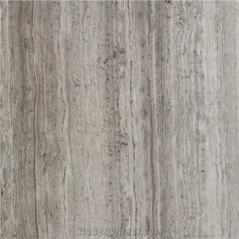Chinese Grey Wood Grain Marble Tiles Stone Slabs