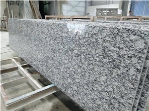 Chinese Spray White Granite Polished Slabs & Tiles