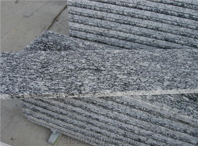 Chinese Spray White Granite Polished Slabs & Tiles