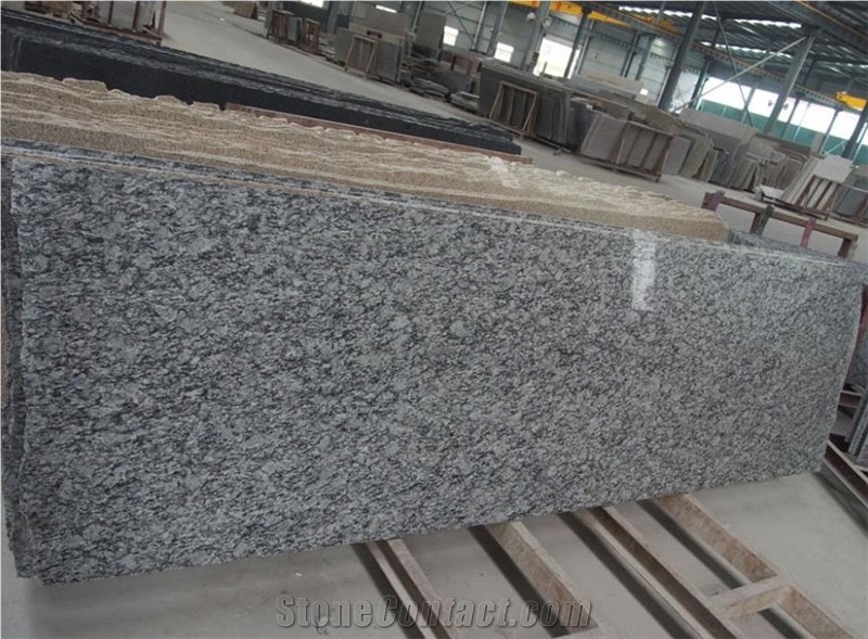 Chinese Spray White Granite Polished Slabs & Tiles