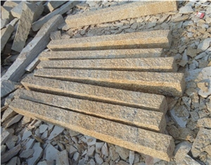 Chinese Sunset Gold Granite Cube Stone G682