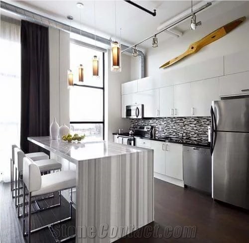 Classic Turkey Eqvator White Marmara Marble Slabs