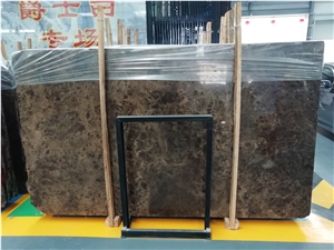 Emperador Dark Marble Tile Slab Flooring Table