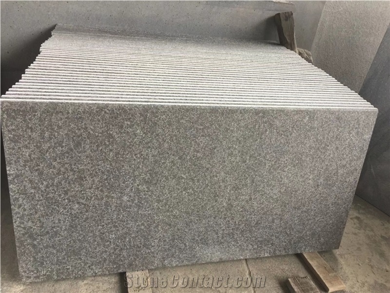 Flamed G684 Black Granite Paving Slab Stone