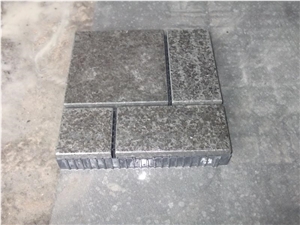 G3518 China Black Pearl Granite Flamed Cube Stone