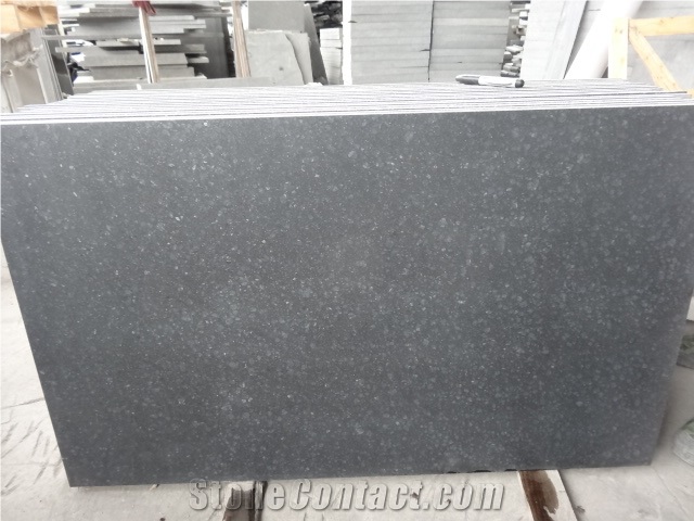 Honed G684 Fuding Black Basalt Granite Floor Tile