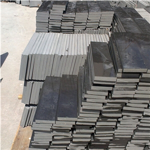 Honed Menggu Black Granite Tile,Mongolia Black Granite