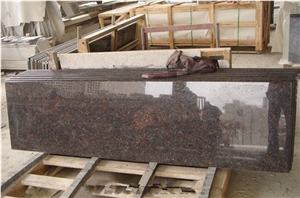 India Tan Brown Granite Bath Prefab Vanity Tops