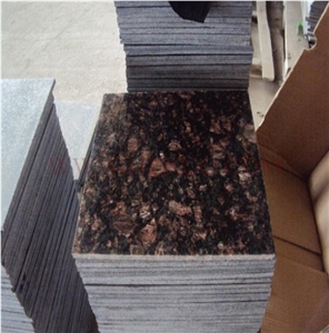 India Tan Brown Granite Polished Slabs 2/3cm