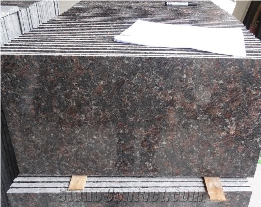 India Tan Brown Granite Polished Slabs 2/3cm
