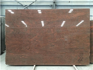 Indian Multicolor Red Granite Polished Slabs Tiles
