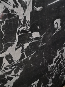 Italy Calacatta Black Marble Stone Slab, Calacutta