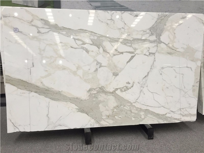 Italy Calacatta White Calacutta Marble Stone Slab
