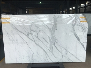 Italy Calacatta White Calacutta Marble Stone Slab