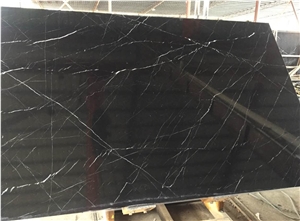 Nero Marquina Black Marble Slab Tile Floor Wall