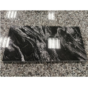 New Cosmic Black Fantasy Granite Slabs, Tiles