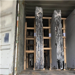 New Cosmic Black Fantasy Granite Slabs, Tiles