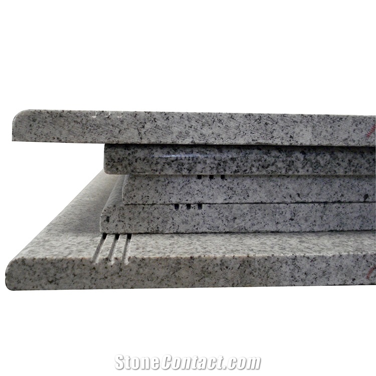 Polished Chinese White Granite G603 Stone Steps