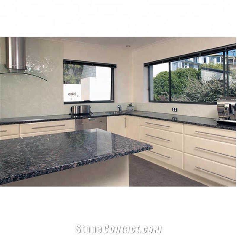 Polished India Sapphire Blue Granite Countertop