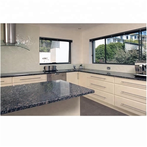 Polished India Sapphire Blue Granite Countertop Polished India Sapphire Blue Granite Countertop