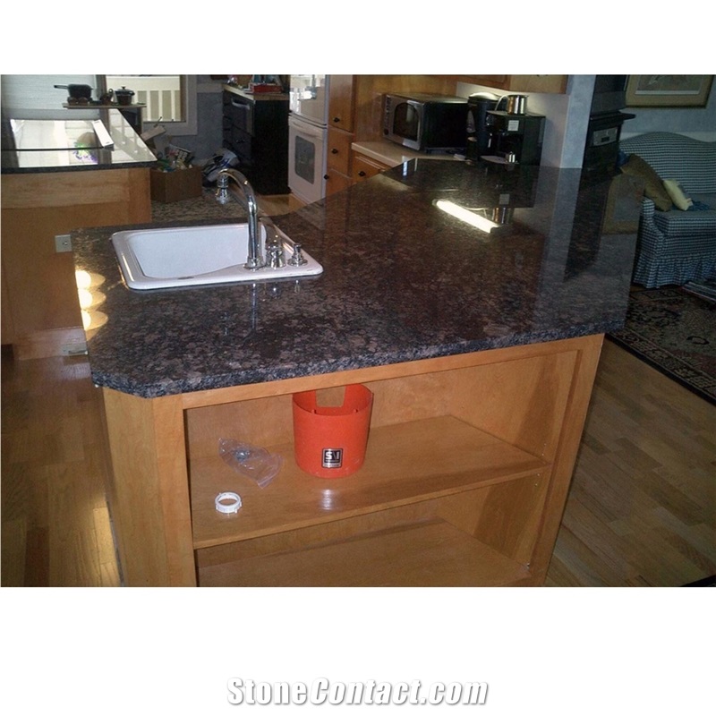 Polished India Sapphire Blue Granite Countertop