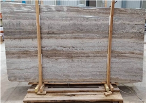 Polished Iran Grey Persian Silver Travertine Slabs