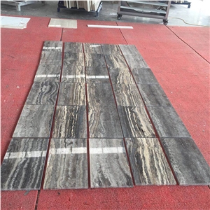 Polished Iran Grey Persian Silver Travertine Slabs