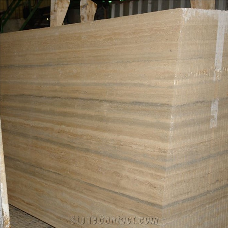 Polished Italy Roman Silver Travertine Slabs Tiles