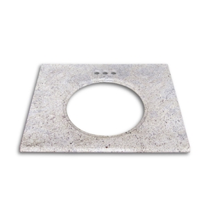 Polished Kashmir White Granite Bathroom Countertop