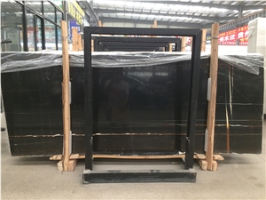 Polished Noir St. Laurent Marble Stone Slabs Tiles