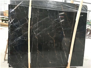Polished Noir St. Laurent Marble Stone Slabs Tiles