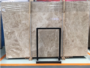 Polished Turkey Cream Cappucino Marble Tiles Slabs